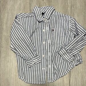 Tommy Hilfiger Striped Kids Shirt - Black and White 18M